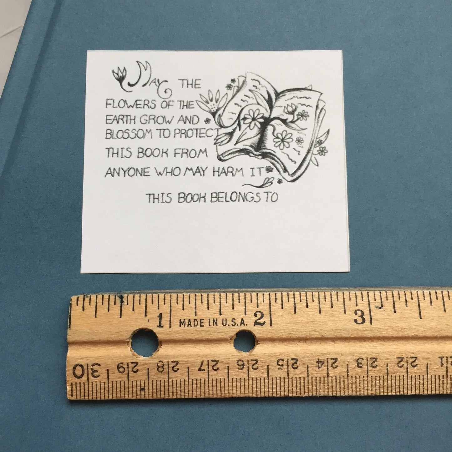 Flower Bookplates ~ This Book Belongs To: Stickers