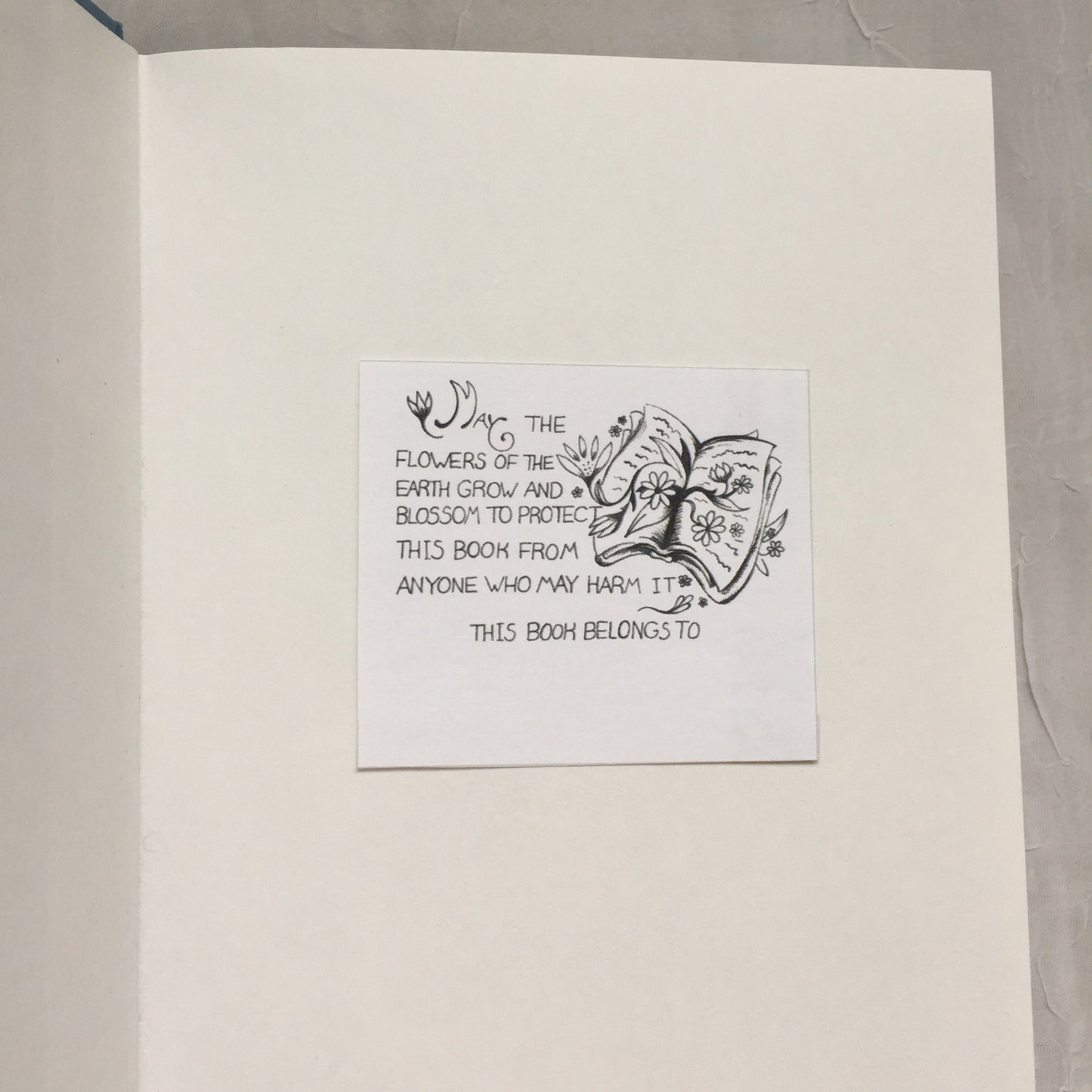 Flower Bookplates ~ This Book Belongs To: Stickers