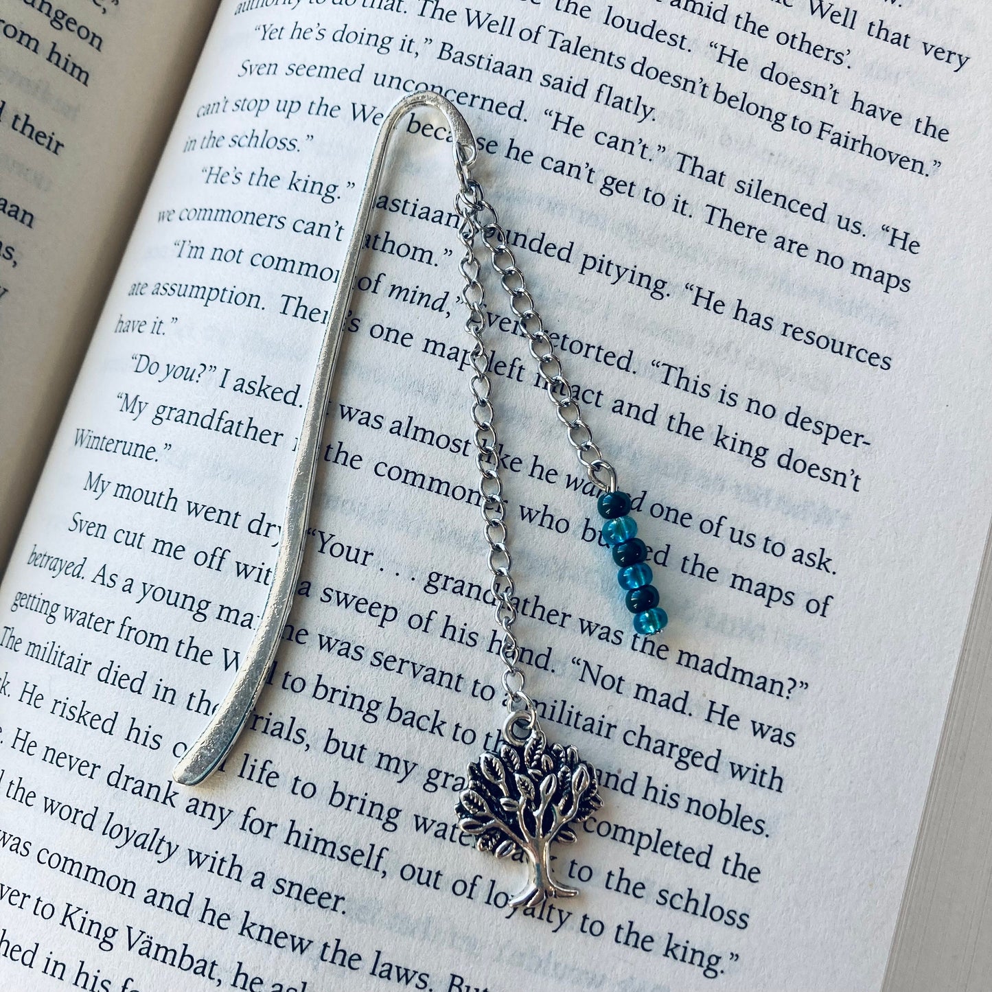 Cottagecore Charm Bookmark with Bumblebees, Trees, & More