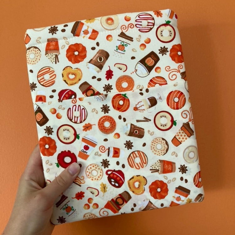 Pumpkin Spice Latte Book Sleeve with Pocket